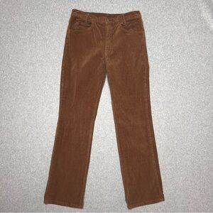 J Galt Pants Womens Small 28x30 Brown Corduroy Straight Leg Cotton Fall Grunge